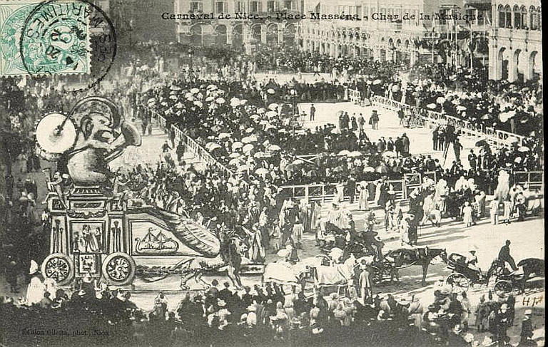 CARNAVAL DE NICE PLACE MASSENA - CHAR DE LA MUSIQUE