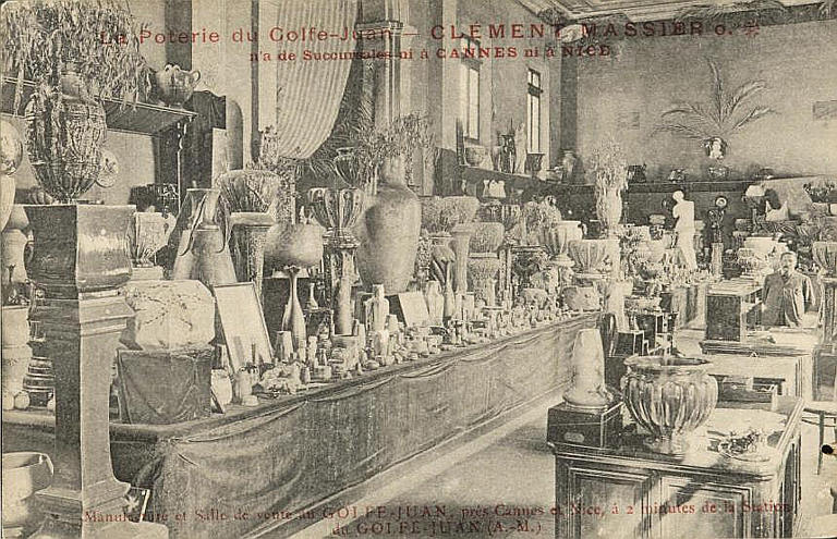 LA POTERIE DU GOLFE-JUAN - CLEMENT MASSIER O. / MANUFACTURE ET SALLE DE VENTE