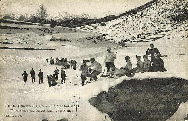 3686. SPORTS D'HIVER A PEIRA-CAVA / ENVIRONS DE NICE (ALTITUDE 1500 M.)