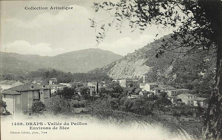 COLLECTION ARTISTIQUE / 1489 - DRAPS - VALLEE DU PAILLON : ENVIRONS DE NICE