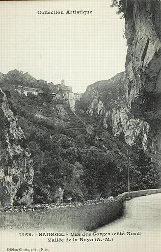 COLLECTION ARTISTIQUE / 1458. VUE DES GORGES (COTE NORD) / VALLEE DE LA ROYA (A.-M.)