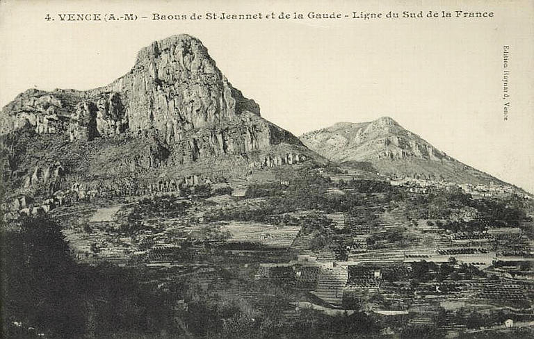 4. VENCE (A.-M.) - BAOUS DE ST-JEANNET ET DE LA GAUDE - LIGNE DU SUD DE LA FRANCE