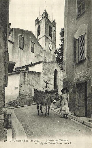 10. CAGNES - ENV. DE NICE - MONTEE DU CHATEAU ET L'EGLISE SAINT - PIERRE