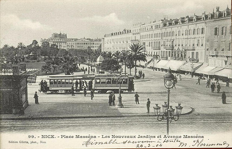 99. NICE - PLACE MASSENA - LES NOUVEAUX JARDINS ET AVENUE MASSENA