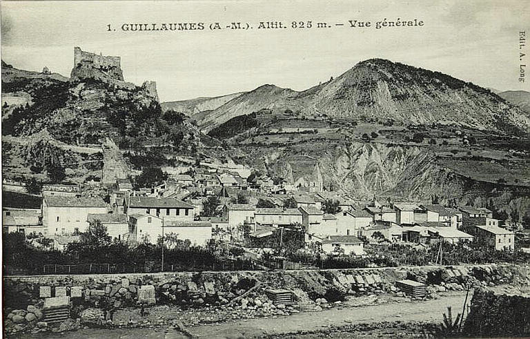 1 GUILLAUMES (A.-M.) - ALTIT. 825 m. - VUE GENERALE