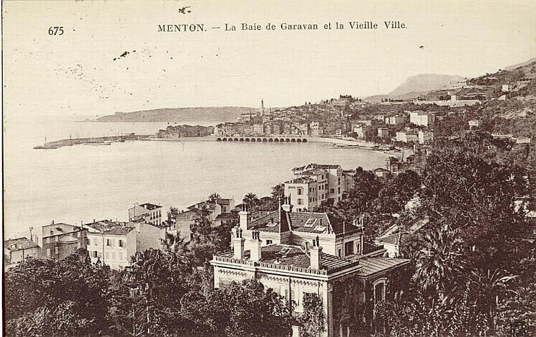 675 MENTON - LA BAIE DE GARAVAN ET LA VIEILLE VILLE