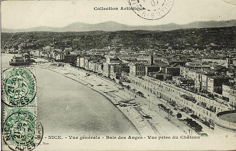 COLLECTION ARTISTIQUE / 5 NICE - VUE GENERALE - BAIE DES ANGES - VUE PRISE DU CHATEAU