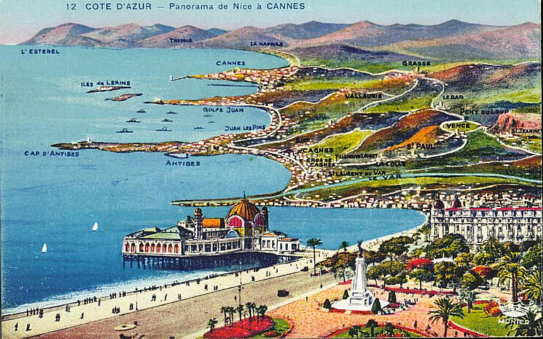 12 COTE D'AZUR - PANORAMA DE NICE A CANNES