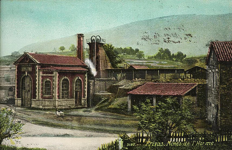 PRIVAS. MINES DE HORME.