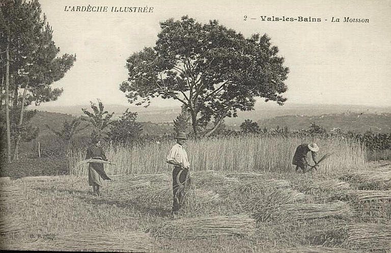 L'ARDECHE ILLUSTREE / 2 - VALS-LES-BAINS - LA MOISSON