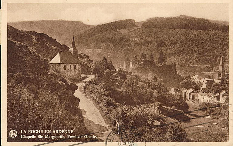 LA ROCHE EN ARDENNE / Chapelle Ste Marguerite. Fond de Goette