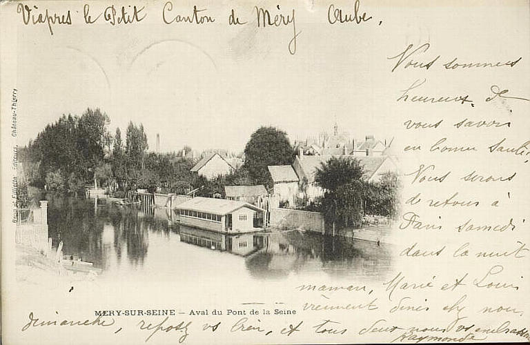 MERY-SUR-SEINE - Aval du Pont de la Seine