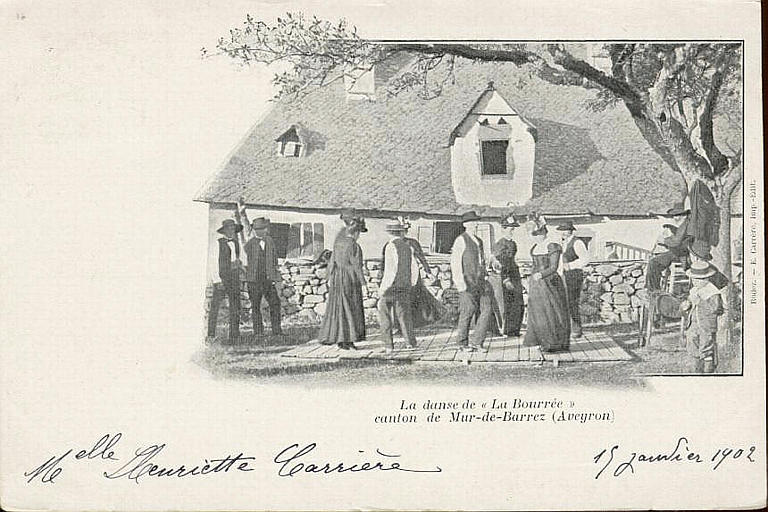LA DANSE DE LA BOURREE - CANTON DE MUR-DE-BARREZ (AVEYRON)