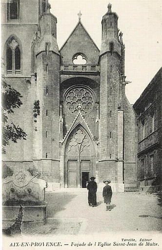 AIX-EN-PROVENCE - FACADE DE L'EGLISE SAINT-JEAN DE MALTE