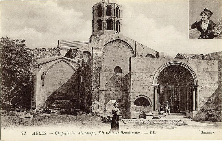 72 ARLES - CHAPELLE DES ALYSCAMPS, XIe SIECLE ET RENAISSANCE