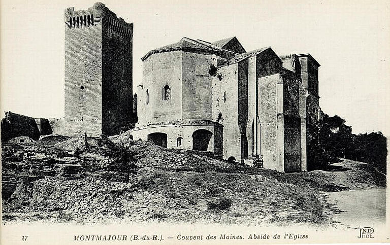 17 MONTMAJOUR. - COUVENT DES MOINES. ABSIDE DE L'EGLISE