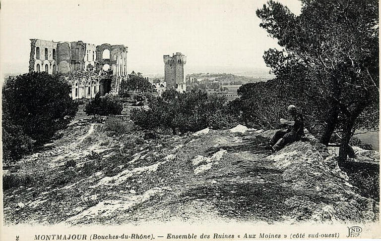2 MONTMAJOUR - ENSEMBLE DES RUINES 'AUX MOINES' (COTE SUD)