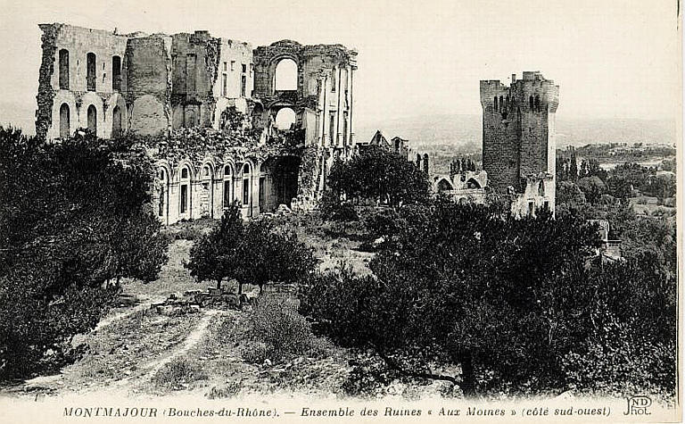 MONTMAJOUR - ENSEMBLE DES RUINES 'AUX MOINES' (COTE SUD-OUEST)