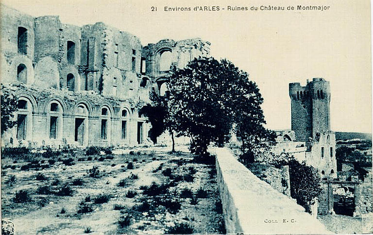 21 ENVIRONS D'ARLES - RUINES DU CHATEAU DE MONTMAJOUR