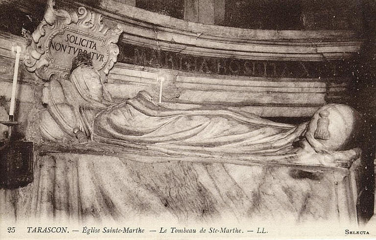 25 TARASCON - EGLISE SAINTE-MARTHE - LE TOMBEAU DE STE-MARTHE