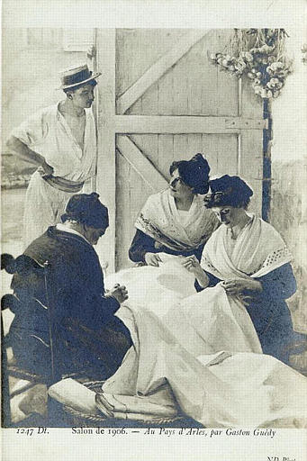 1247 ARLES - SALON DE 1906 - AU PAYS D'ARLES PAR G. GUEDY