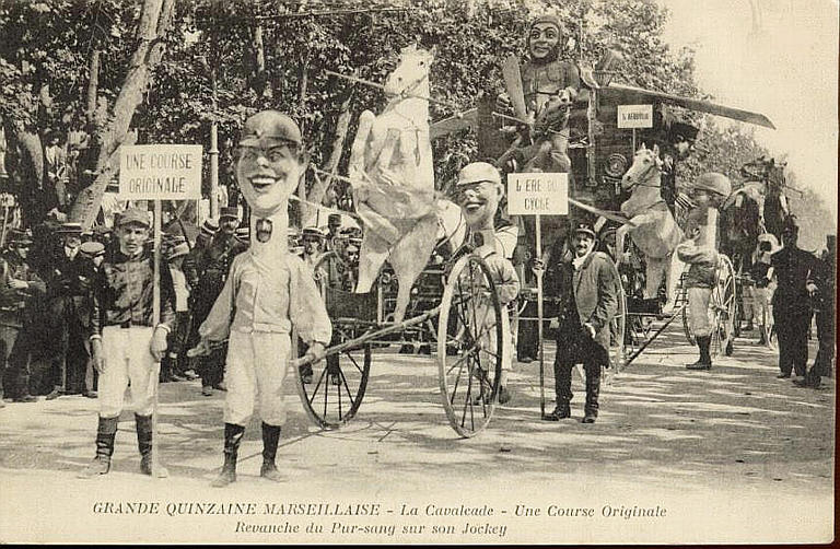 GRANDE QUINZAINE MARSEILLAISE - LA CAVALCADE - UNE COURSE ORIGINALE - REVANCHE DU PUR-SANG SUR SON JOCKEY