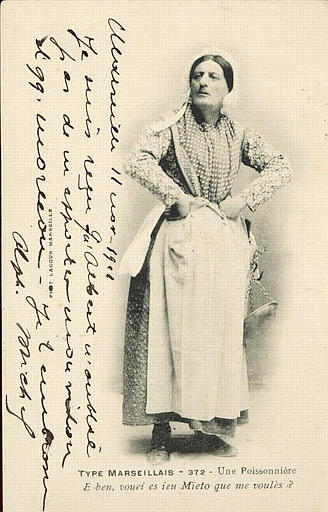TYPE MARSEILLAIS 372 - UNE POISSONNIERE - E BEN. VOUEI ES IEU MIETO QUE ME VOULES ?