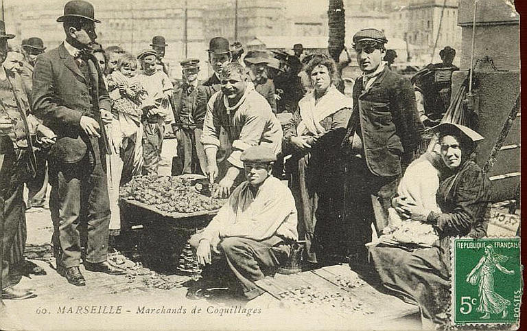 60 MARSEILLE - MARCHANDS DE COQUILLAGE