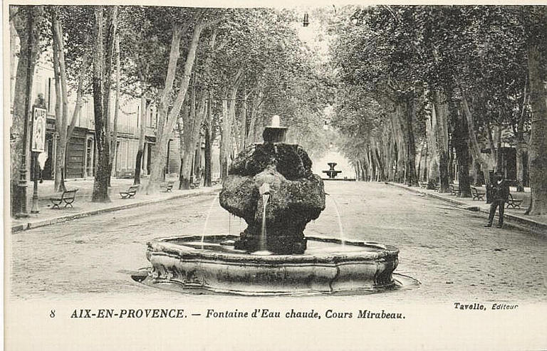 8 AIX-EN-PROVENCE. - Fontaine d'Eau chaude, Cours Mirabeau
