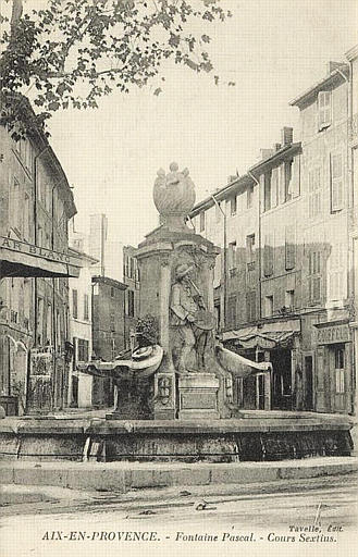 AIX-EN-PROVENCE - Fontaine Pascal. - Cours Sextius
