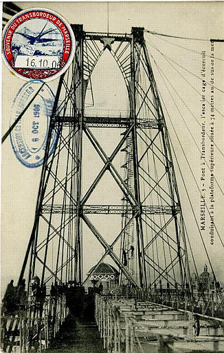 MARSEILLE 5 - PONT A TRANSBORDEUR - L'ESCALIER CAGE D'ECUREUIL