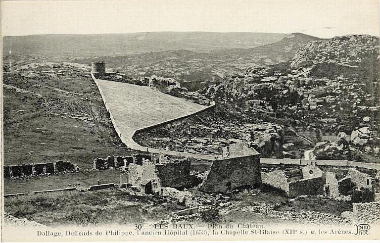 30 - LES BAUX - Plan du Château
