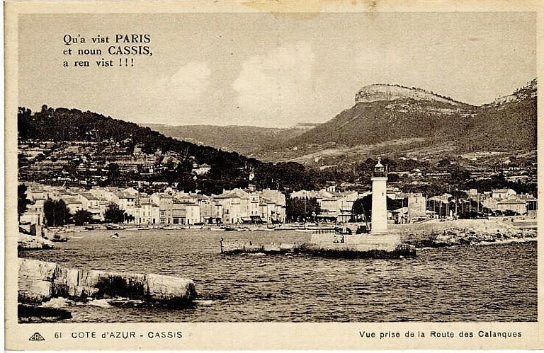 61 COTE d'AZUR - CASSIS Vue prise de la Route des Calanques