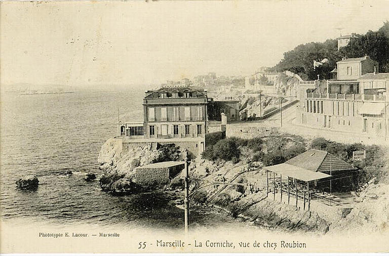 55 - MARSEILLE - La Corniche, vue de chez Roubion