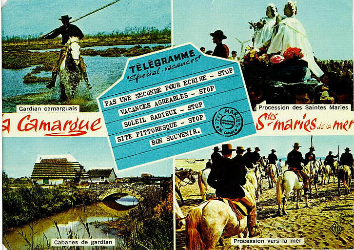 1610 - La Camargue Stes Maries de la mer / TELEGRAME / 'Special Vacances'