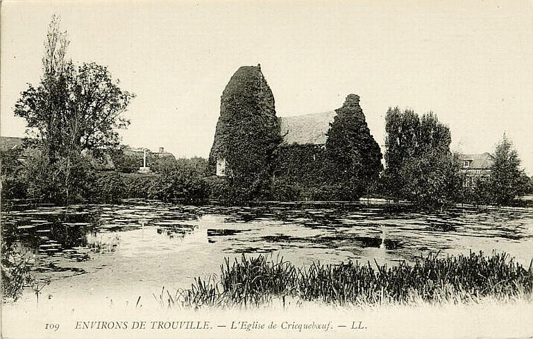 109 ENVIRONS DE TROUVILLE - -L'EGLISE DE CRICQUEBOEUF