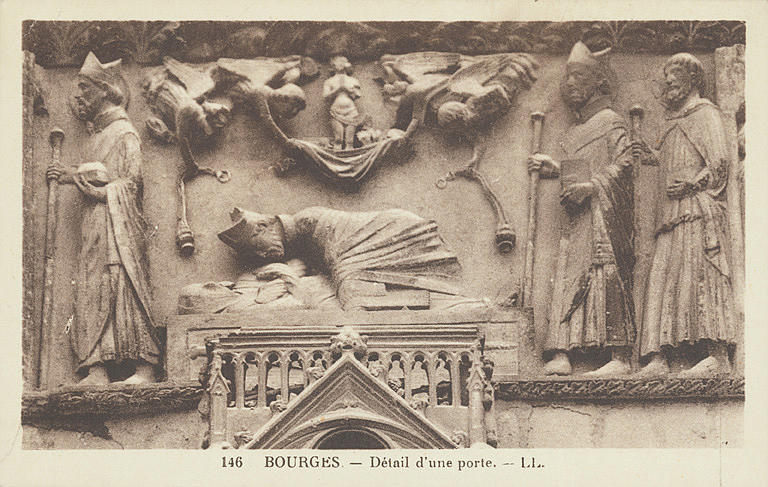 146 BOURGES. - DETAIL D'UNE PORTE