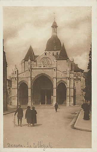 BEAUNE - COLLEGIALE NOTRE-DAME. FAÇADE