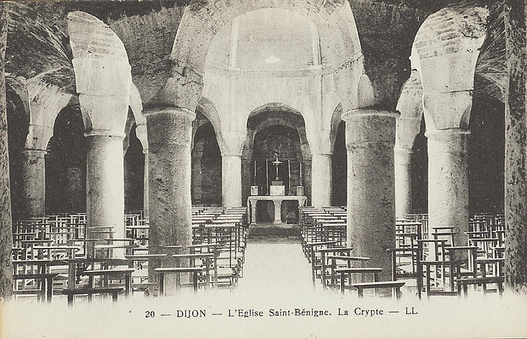 20 - DIJON - L'EGLISE SAINT-BENIGNE. LA CRYPTE