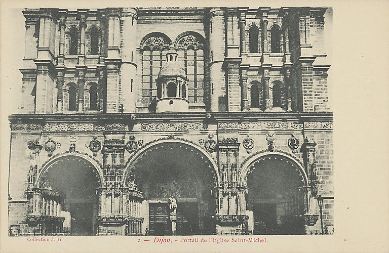 2 - DIJON. - PORTAIL DE L'EGLISE SAINT-MICHEL