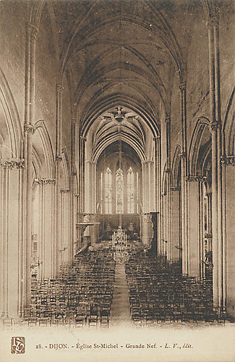 28. - DIJON.- EGLISE SAINT-MICHEL - GRANDE NEF