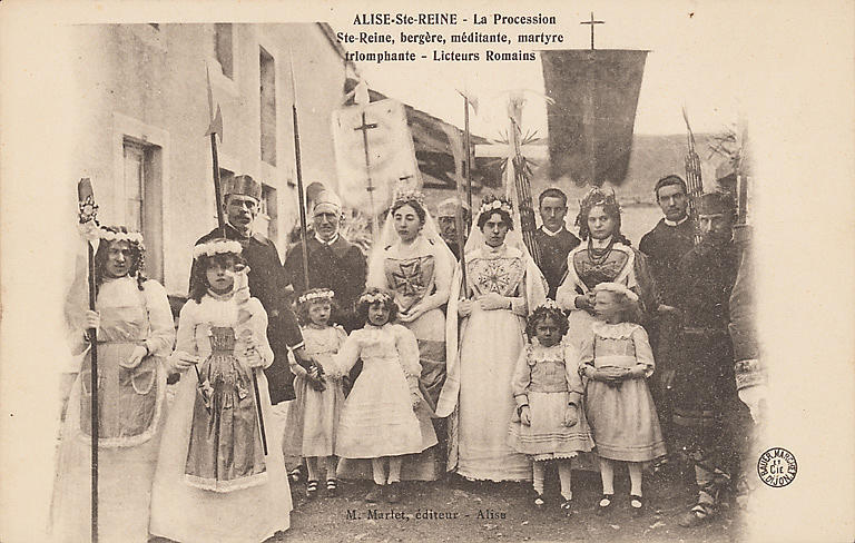 ALISE-STE-REINE - PROCESSION STE-REINE, BERGERE, MEDITANTE, MARTYRE TRIOMPHANTE - LICTEURS ROMAINS