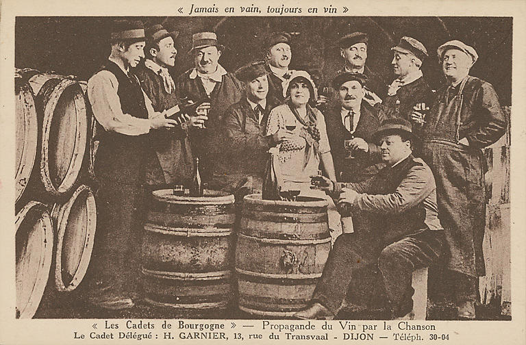 'JAMAIS EN VAIN, TOUJOURS EN VIN' - 'LES CADETS DE BOURGOGNE' - PROPAGANDE DU VIN PAR LA CHANSON