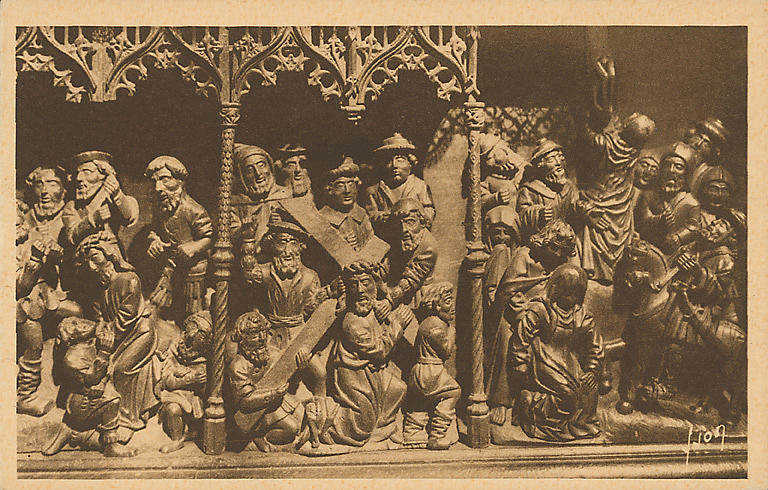 CHAPELLE DU DUC. SEPULTURE JEAN V. BOIS SCULPTE (XVI)