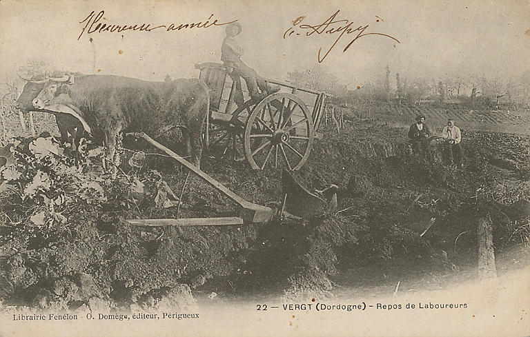 22 - VERGT (DORDOGNE) - REPOS DE LABOUREURS