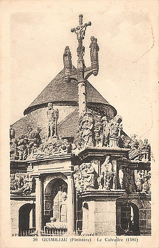 39 GUIMILIAU (FINISTERE) - LE CALVAIRE (1581)
