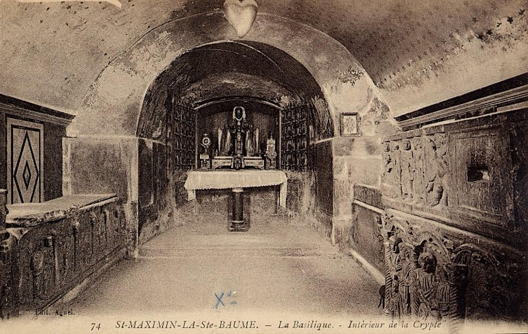 74 Saint-Maximin-la-Sainte-Baume - La Basilique - Intérieur de la Crypte