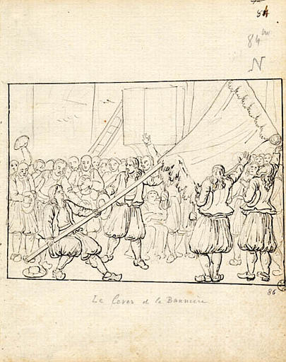 Le lever de la bannière (titre inscrit)