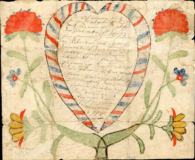 Du büst o liebes Künth (titre inscrit, allemand, gothique)