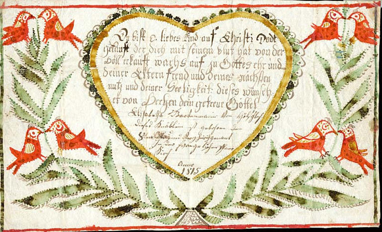 Du bist O liebes Kind auf Christi Todt (titre inscrit, allemand, gothique)